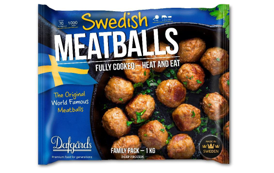 Frozen Swedish meatballs, 1 kg