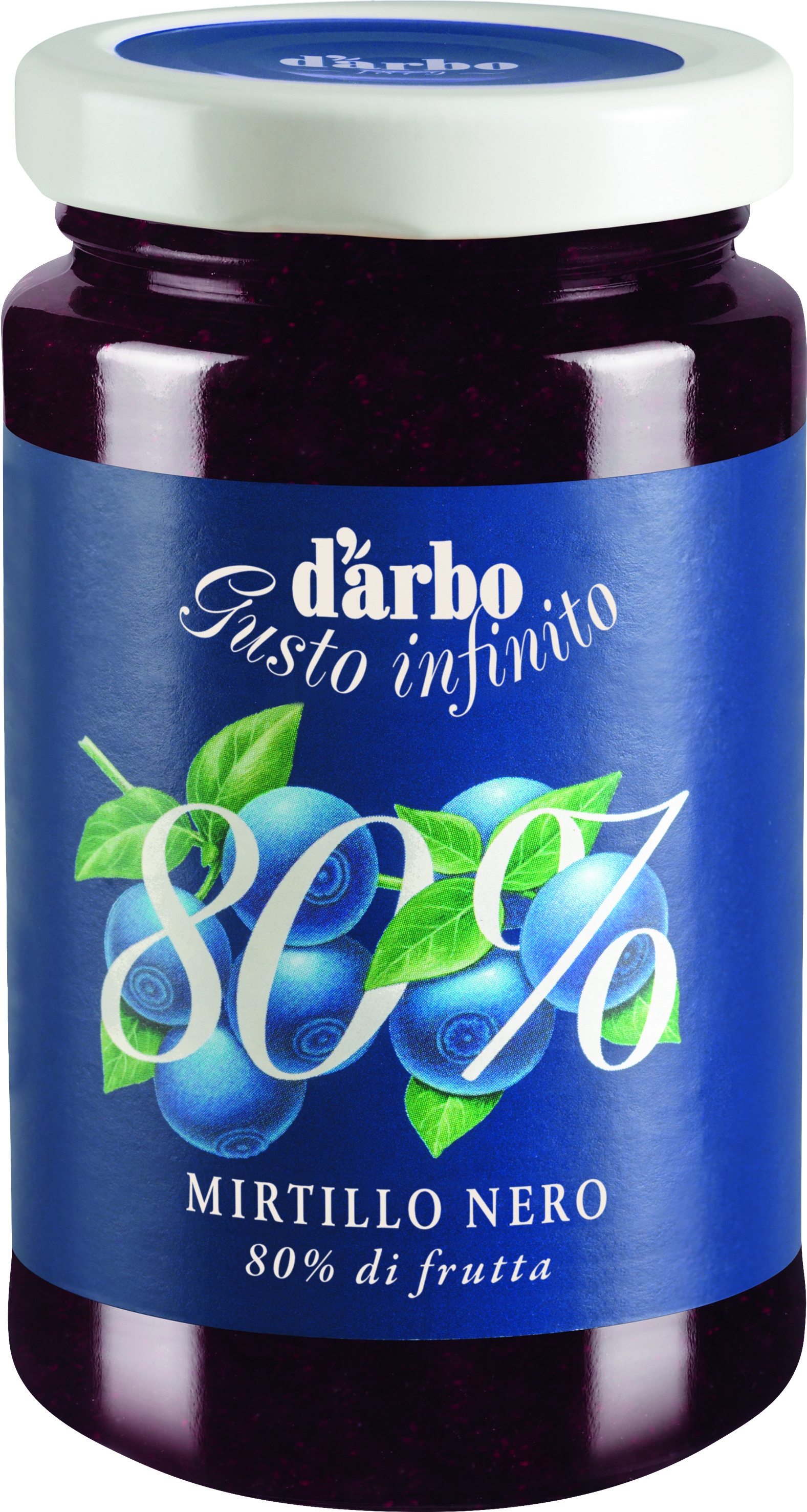 Blueberry spread D'ARBO, 80%, 250 g