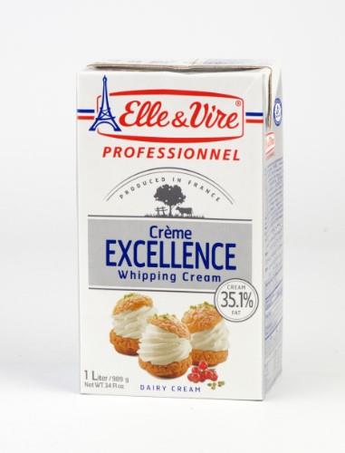 Liquid whipping cream EXCELLENCE, 35,1% fat, 1l