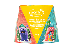 Pieninis šokoladas su sproginėjančiu cukrumi SMALSIEJI BUMCIAI 70g