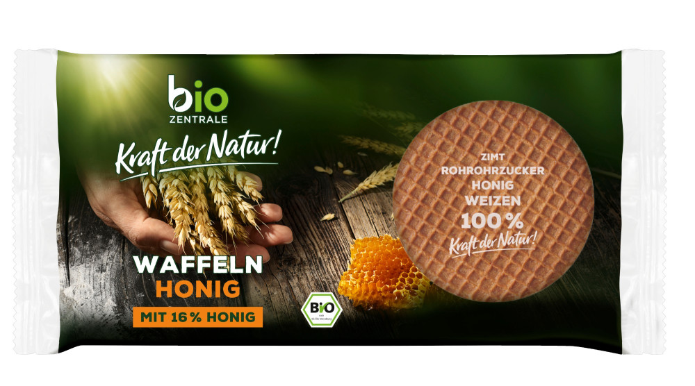 Vafliai su medumi WAFFELN HONIG, ekologiški