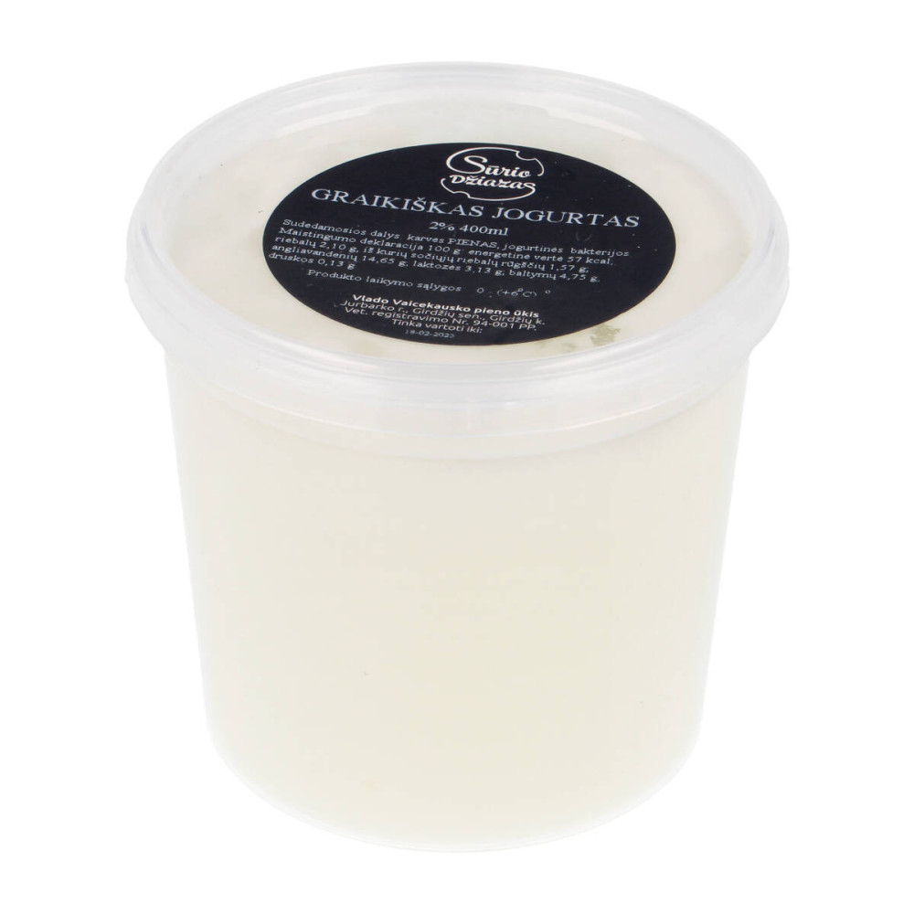 Graikiškas jogurtas SŪRIO DŽIAZAS, 6 % rieb.