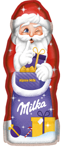 Pieniškas šokoladas MILKA Santa, 45 g