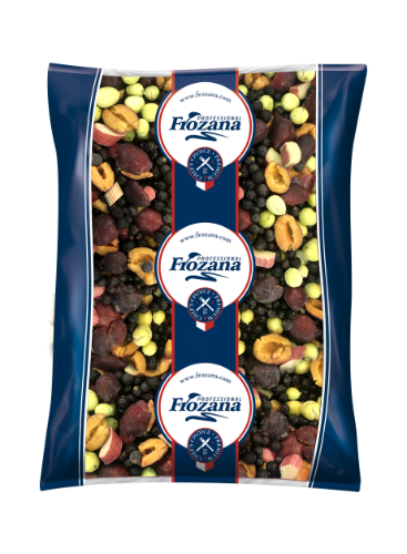 Frozen IQF compote seasonal mix, pitted, 2,5 kg