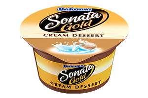 Grietinėlės skonio desertas SONATA GOLD 6.7%, 140g