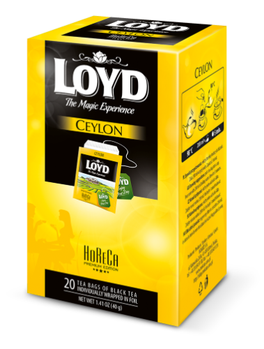 Black tea LOYD HORECA line black, 20 x 2g