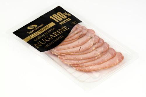 Cooked - smoked pork loin Kleboniška, dry salted,  sliced 100 g
