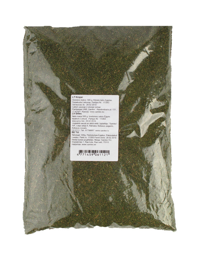 Dried dill, 500g