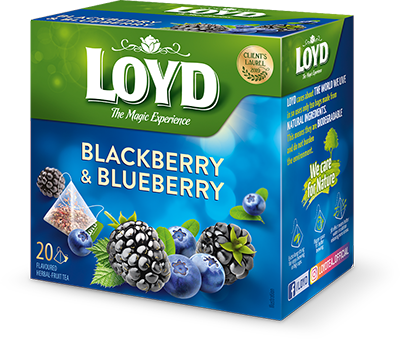 LOYD TEA blackberry and blueberry flavored tea, 40 g