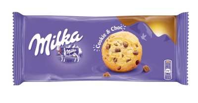 Sausainiai su pieniško šokolado gabaliukais MILKA CHOCO 135g