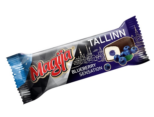 Glaistytas varškės sūrelis MAGIJA Talinas, su mėlynių įdaru, 20,4 %, 45 g