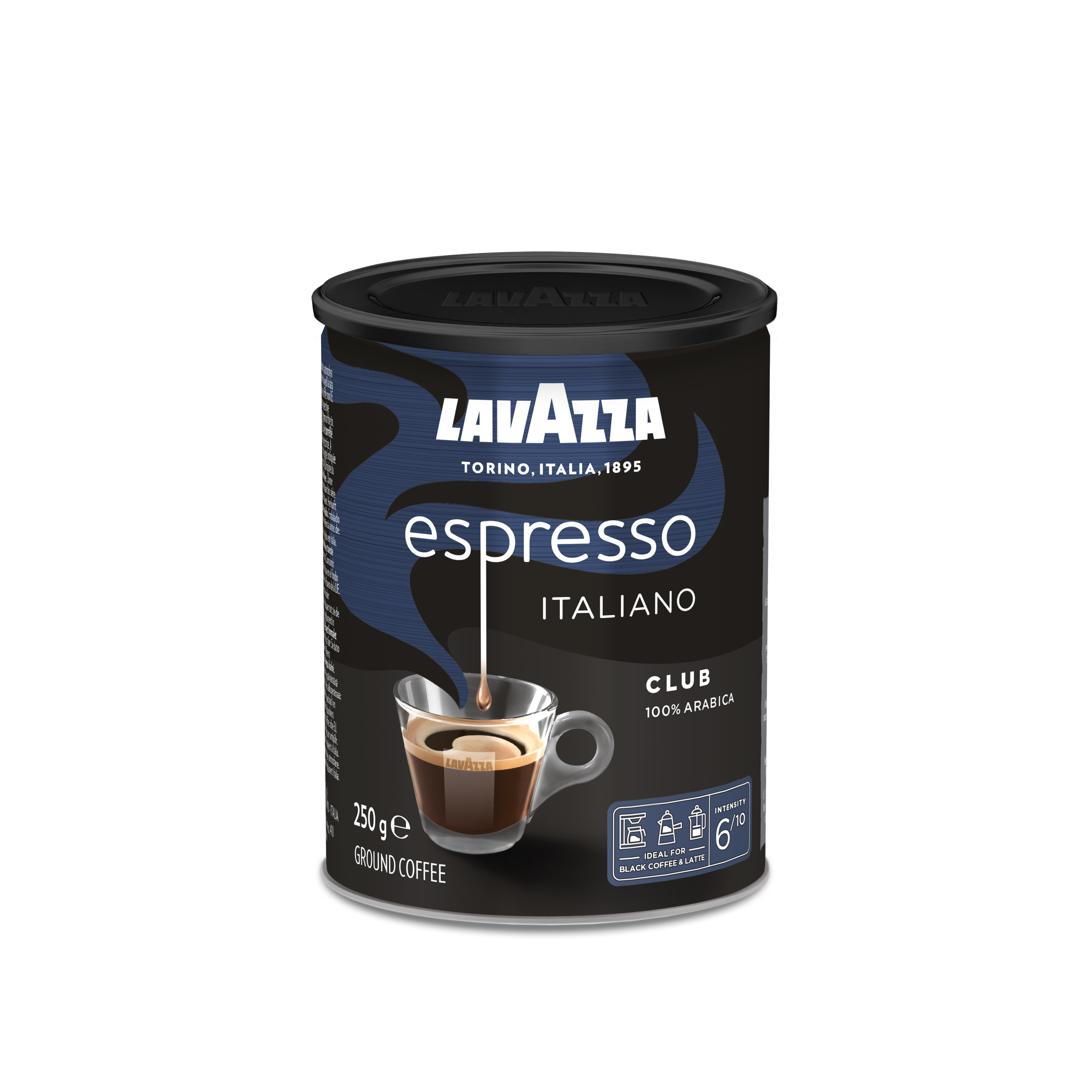 Grounded ccoffe LAVAZZA Club, 250g tin