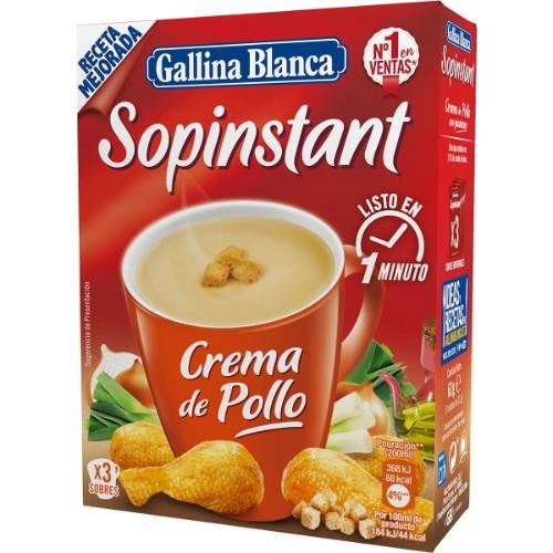 Greitai paruošiama tiršta vištienos sriuba GALLINA BLANCA, su skrebučiais, 3vnt / 63 g