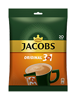 Instant coffee drink JACOBS 3in1 (20 x 15.2 g), 20 pieces.