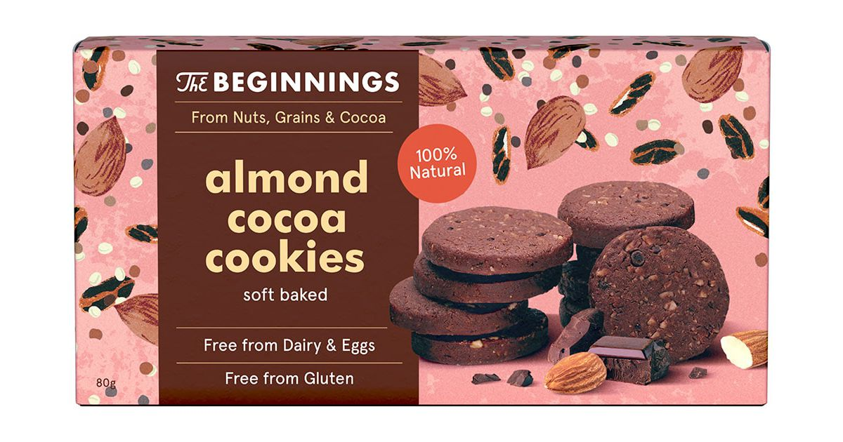 Almond cookies with cocoa