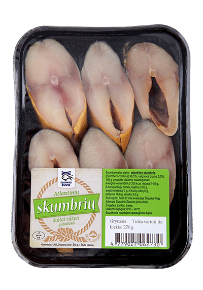 Cold smoked mackerel pieces, 270 g