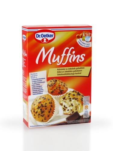 Cupcakes with chocolates pieces flour mixture dr.Oetker,  300g