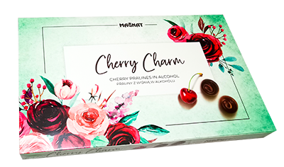 Saldainiai su vyšnių įdaru CHERRY CHARM, 150 g