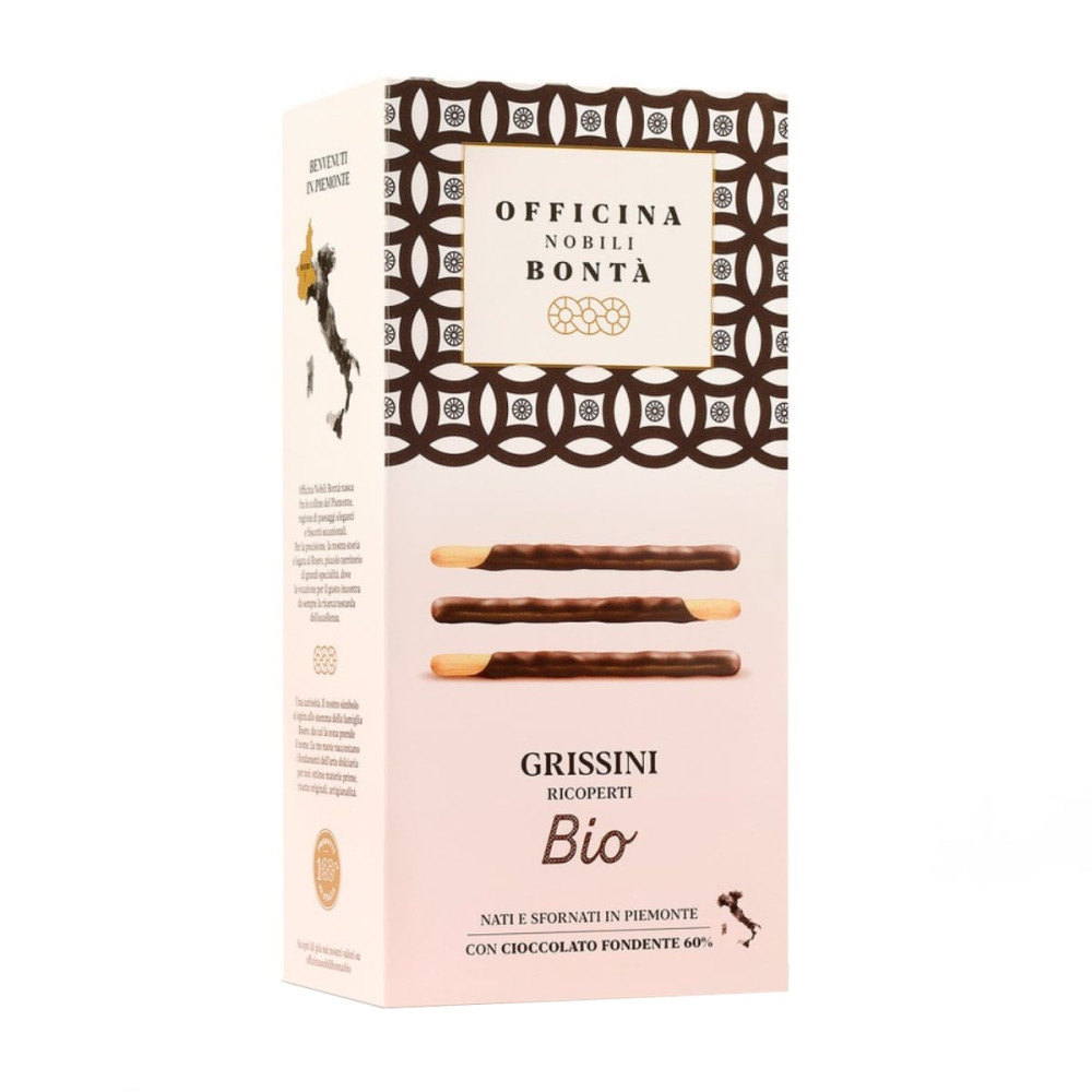 Chocolate-covered Grissini Sticks, organic