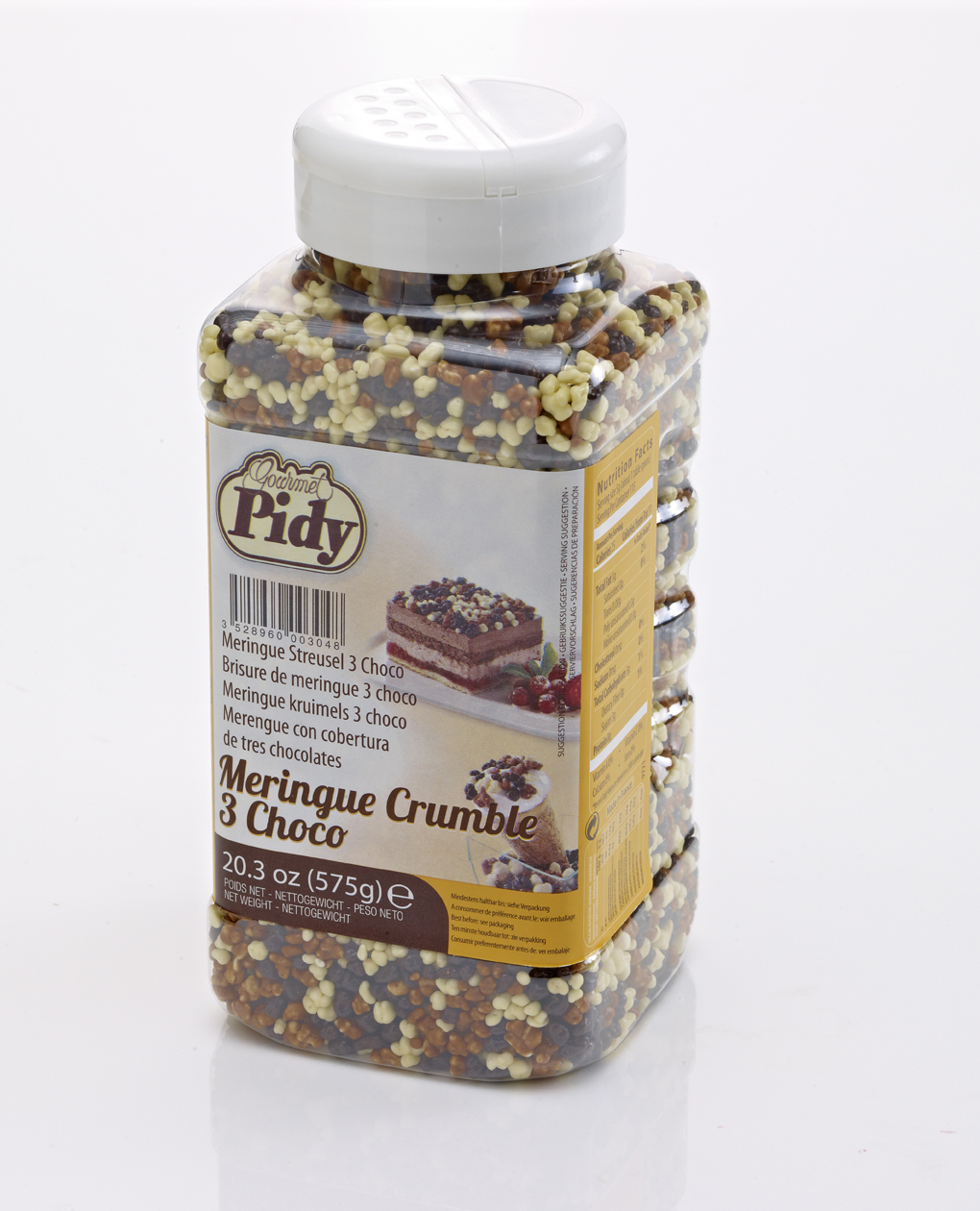 Meringue PIDY, with 3 chocolate slices, 575 g
