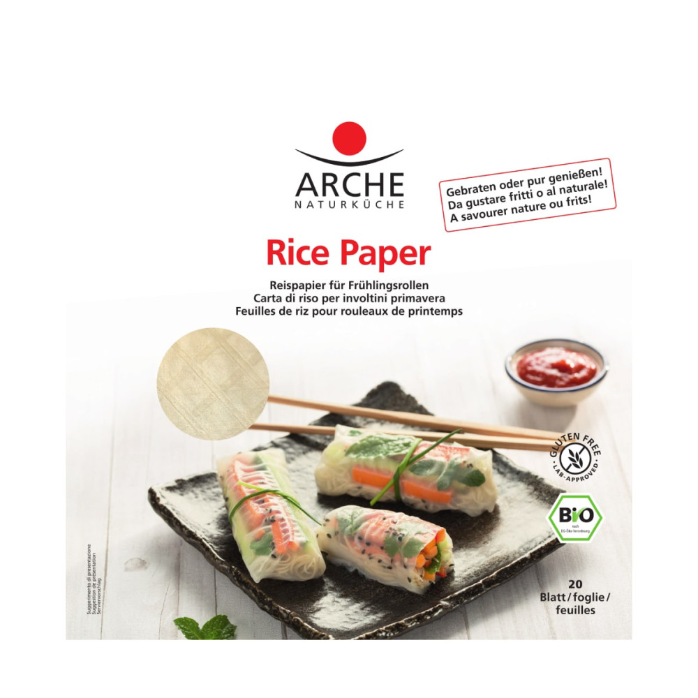 Rice paper, 20 sheets, organic