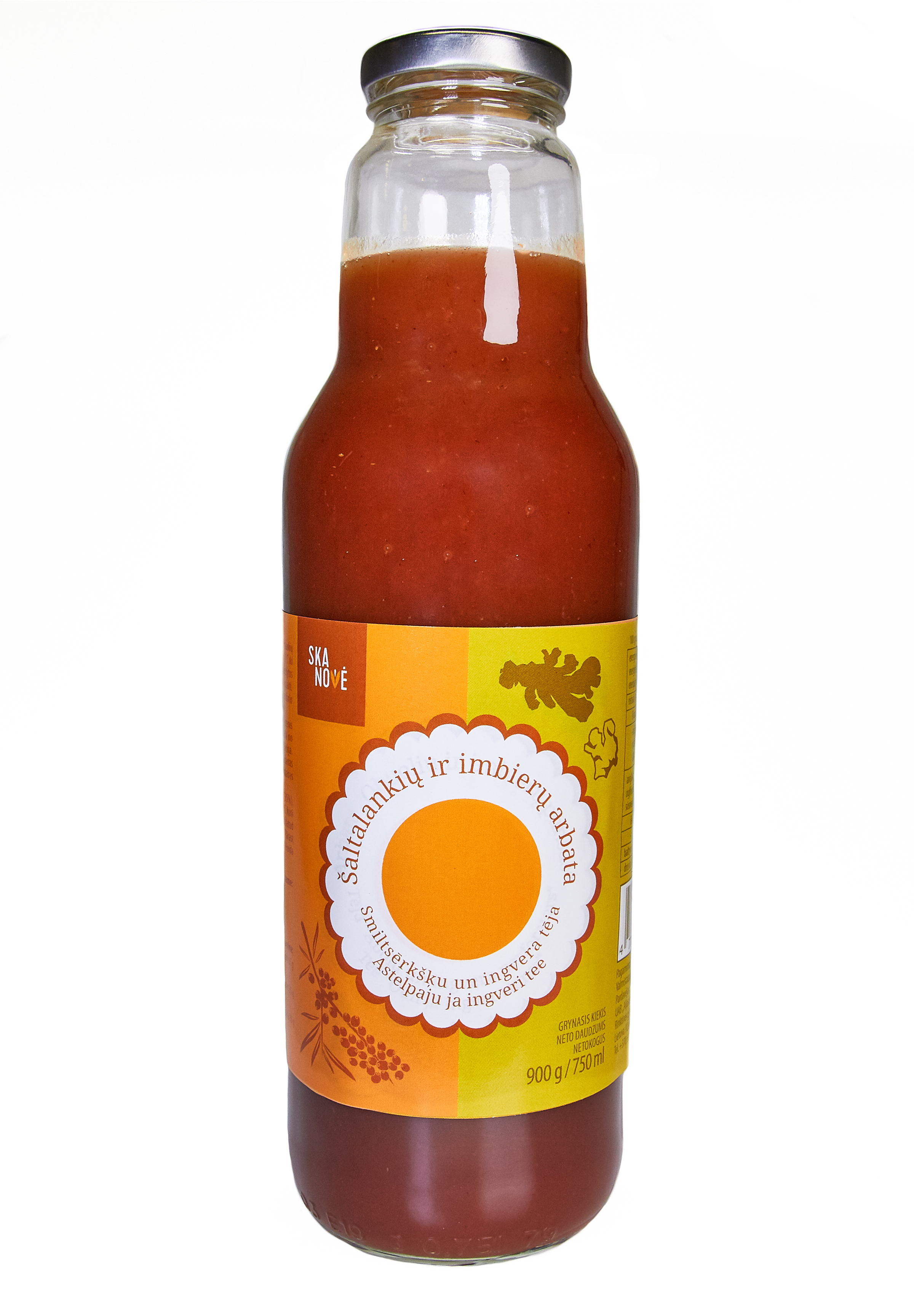 Sea buckthorn and ginger tea SKANOVĖ, 900 g / 750 ml