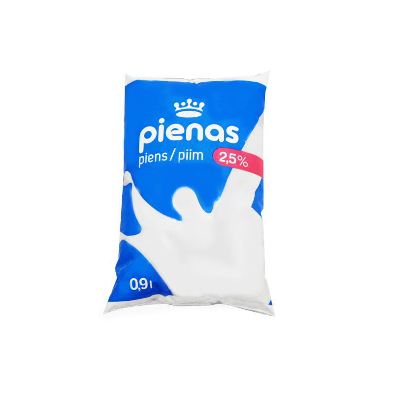 Milk in bag, 2,5%, 0,9 l (M)