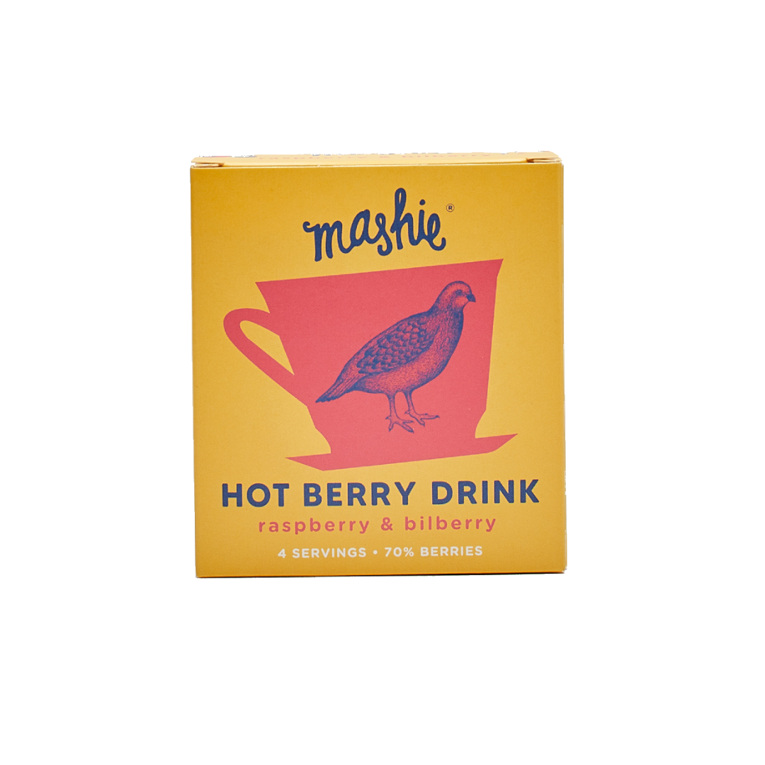 Berry puree MASHIE Original, raspberry and blueberry, 4pcs.