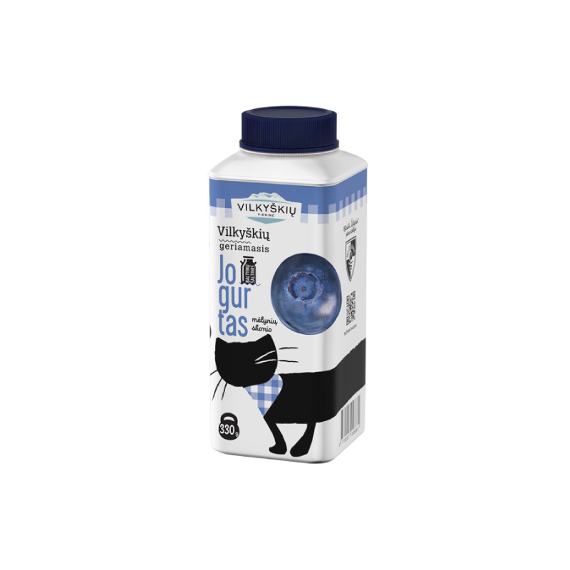 Drinking yogurt, blueberry flavor, 2% fat, 33  ml, tetratop