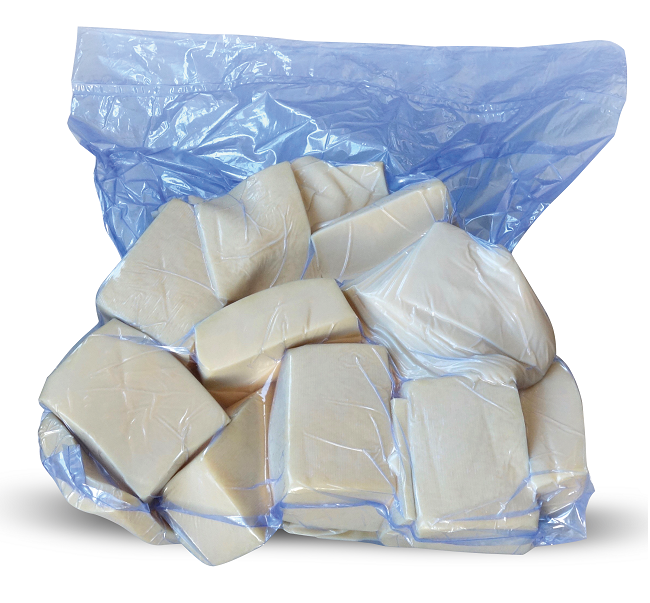 Emmentaler cheese strips, ~5 kg (M)