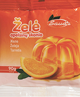 Apelsinų skonio želė, 90 g