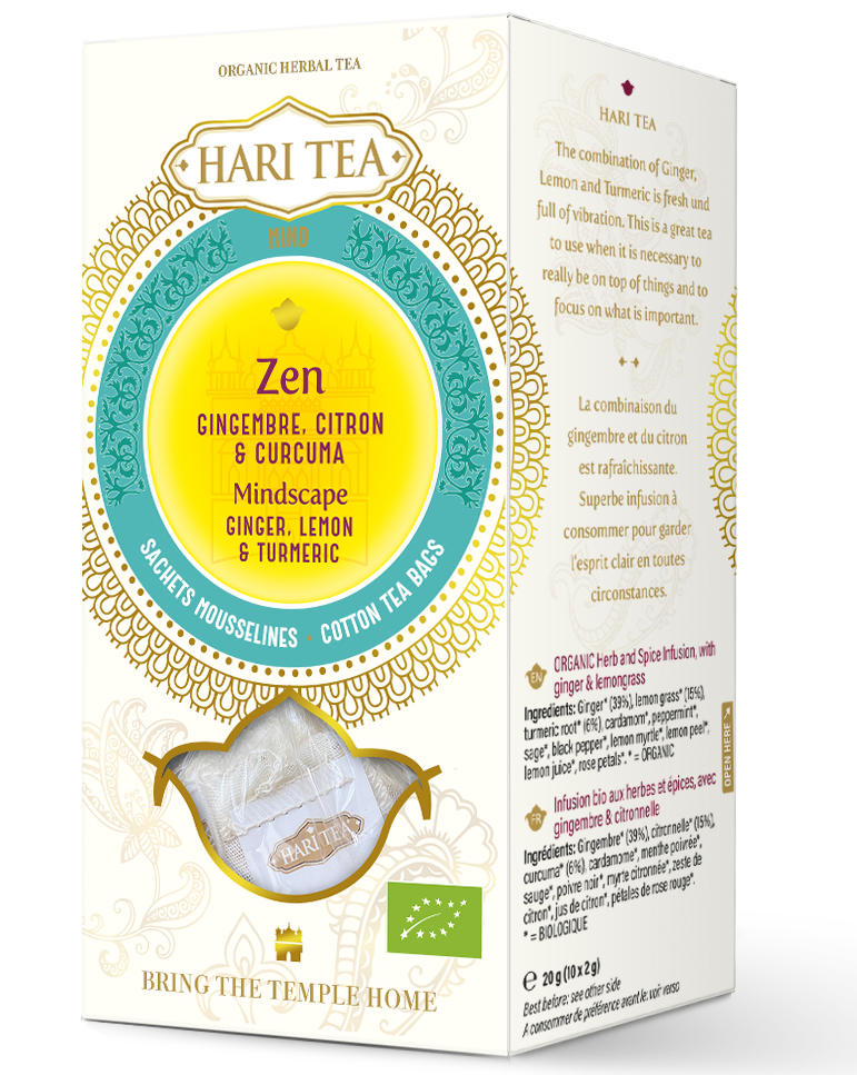 Ajurvedinė arbata ZEN MINDSCAPE, ekologiška, 10 pak.