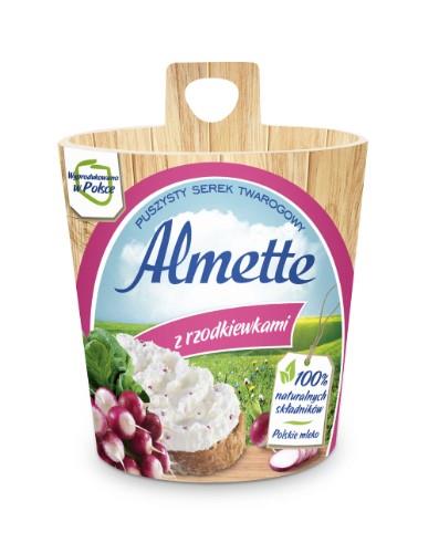 Spreadable curd cheese ALMETTE, with radishes, 150 g