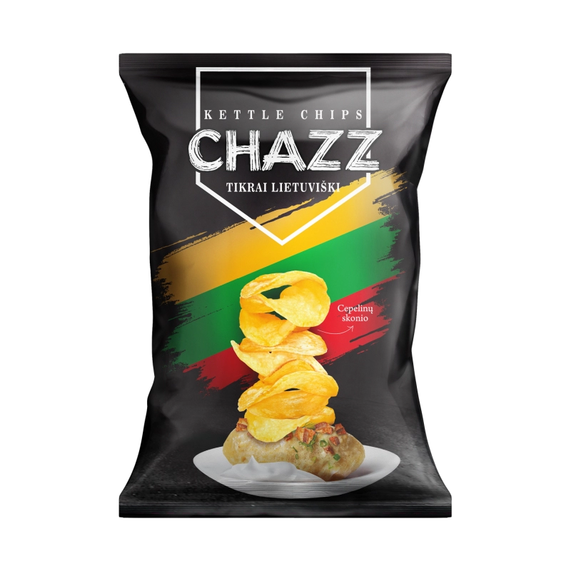 Potato chips CHAZZ Cepelinai flavour, 90 g