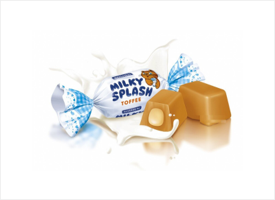Irisas su pieniniu įdaru MILKY SPLASH, 1 kg