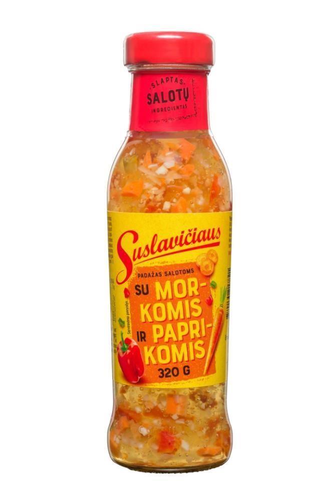 Salad dressing SUSLAVIČIUS with carrots and peppers 320g