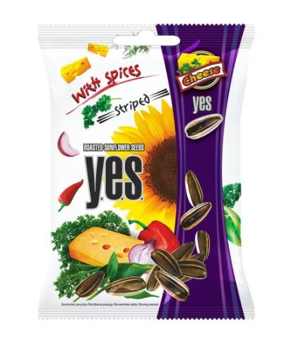 Roasted sunflower seeds Y.E.S, cheese taste, 90 g