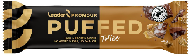 Leader Promour Protein bar Puffed Toffee, 40g