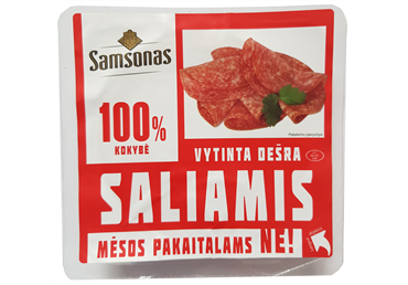 Dried SAMSONO salami, sliced, highest quality, 200 g