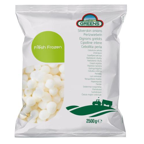 IQF silverskin onions DARTA GREENS, 2,5 kg