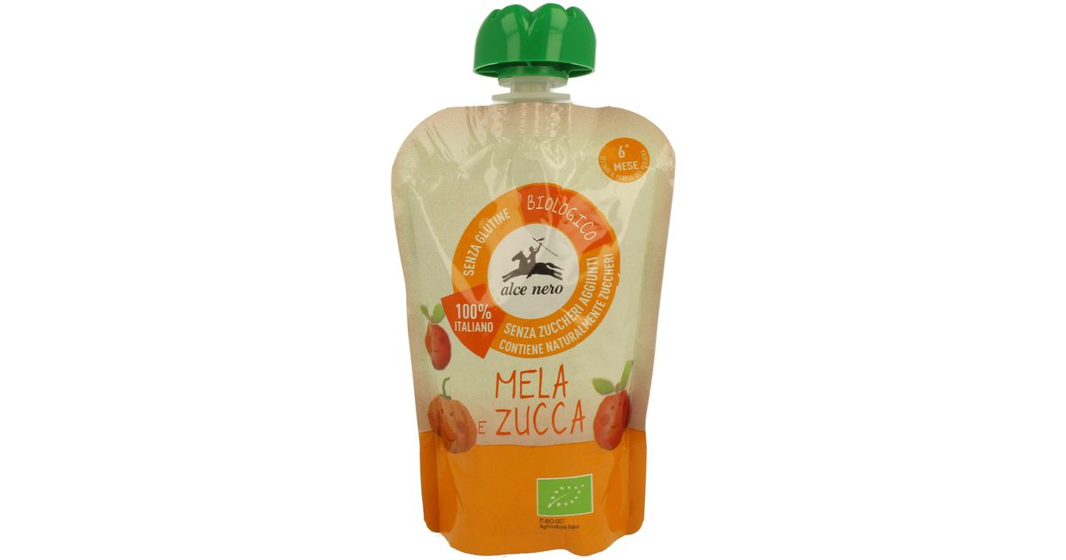 Organic apple and pumpkin puree