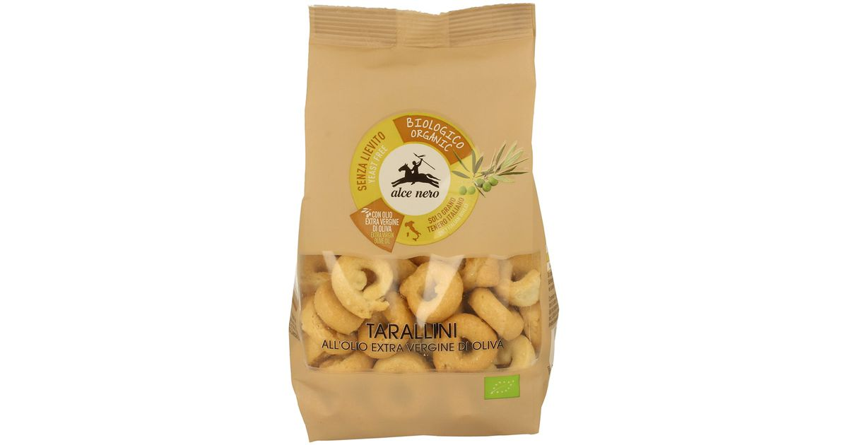 Krekeriai TARALLINI su alyvuogių aliejumi, ekologiški