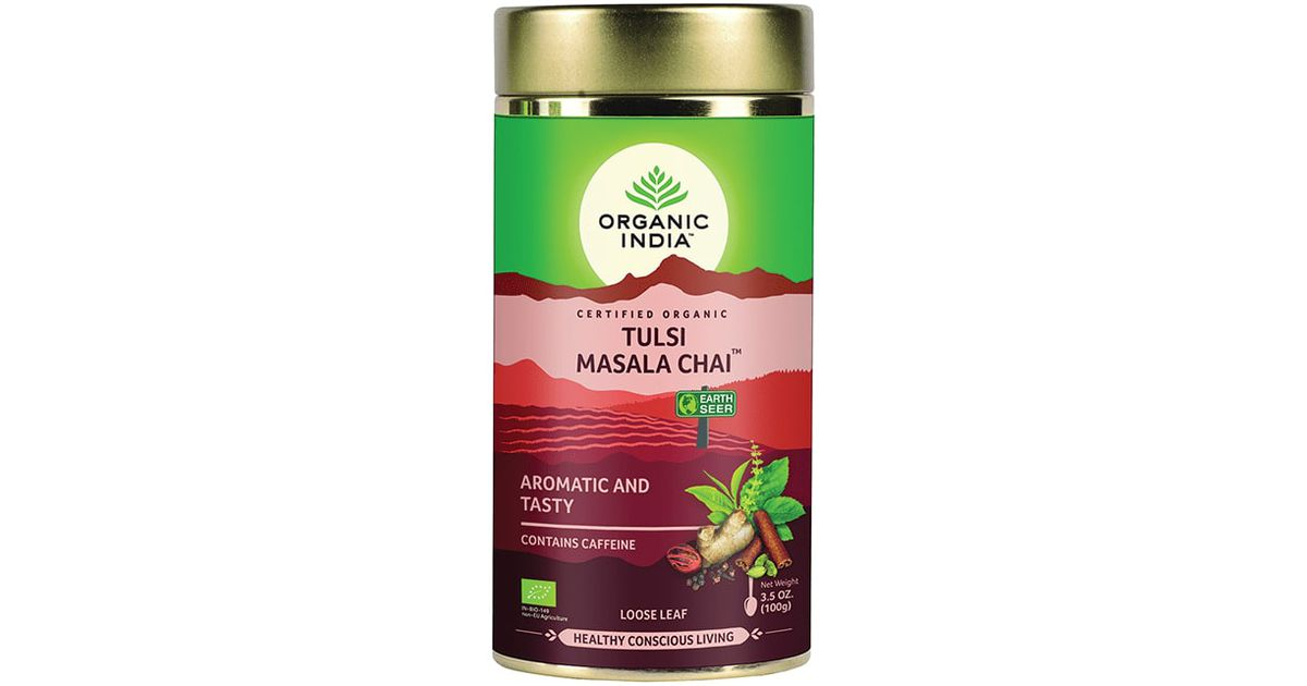 Tulsi tea with 'Chai masala' spices, loose leaf, organic