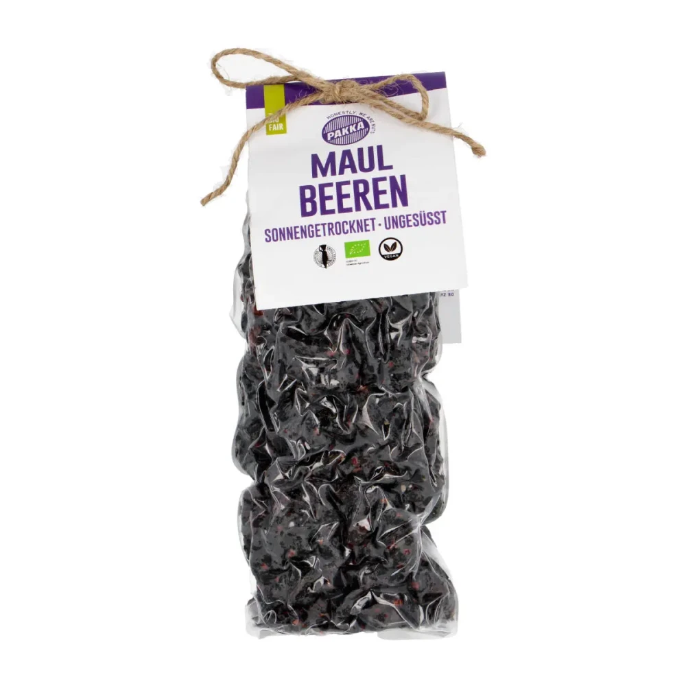 Džiovintos juodojo šilkmedžio uogos, ekologiškos