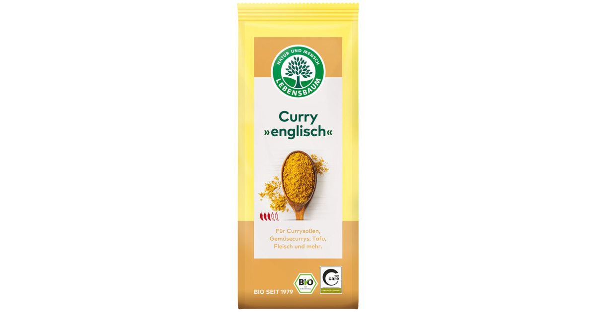 Angliškas kario prieskonių mišinys, ekologiškas