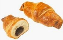 Šaldytas Prancūziškas sviestinis kruasanas su kakavos ir lazdynų riešutų įdaru, 90 g x 30vnt