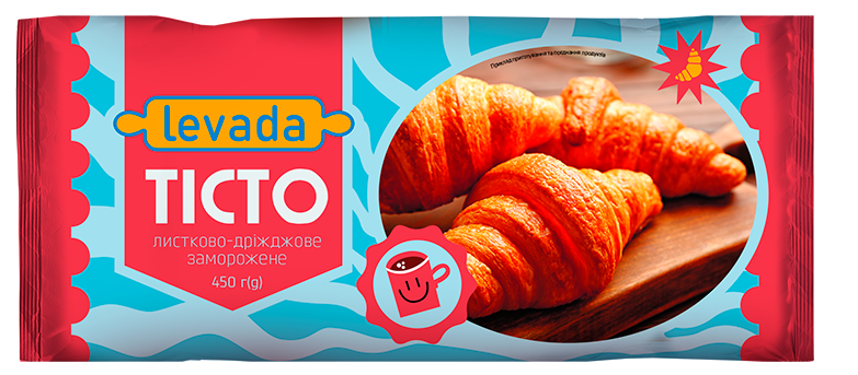 Šaldyta mielinė tešla LEVADA 450g