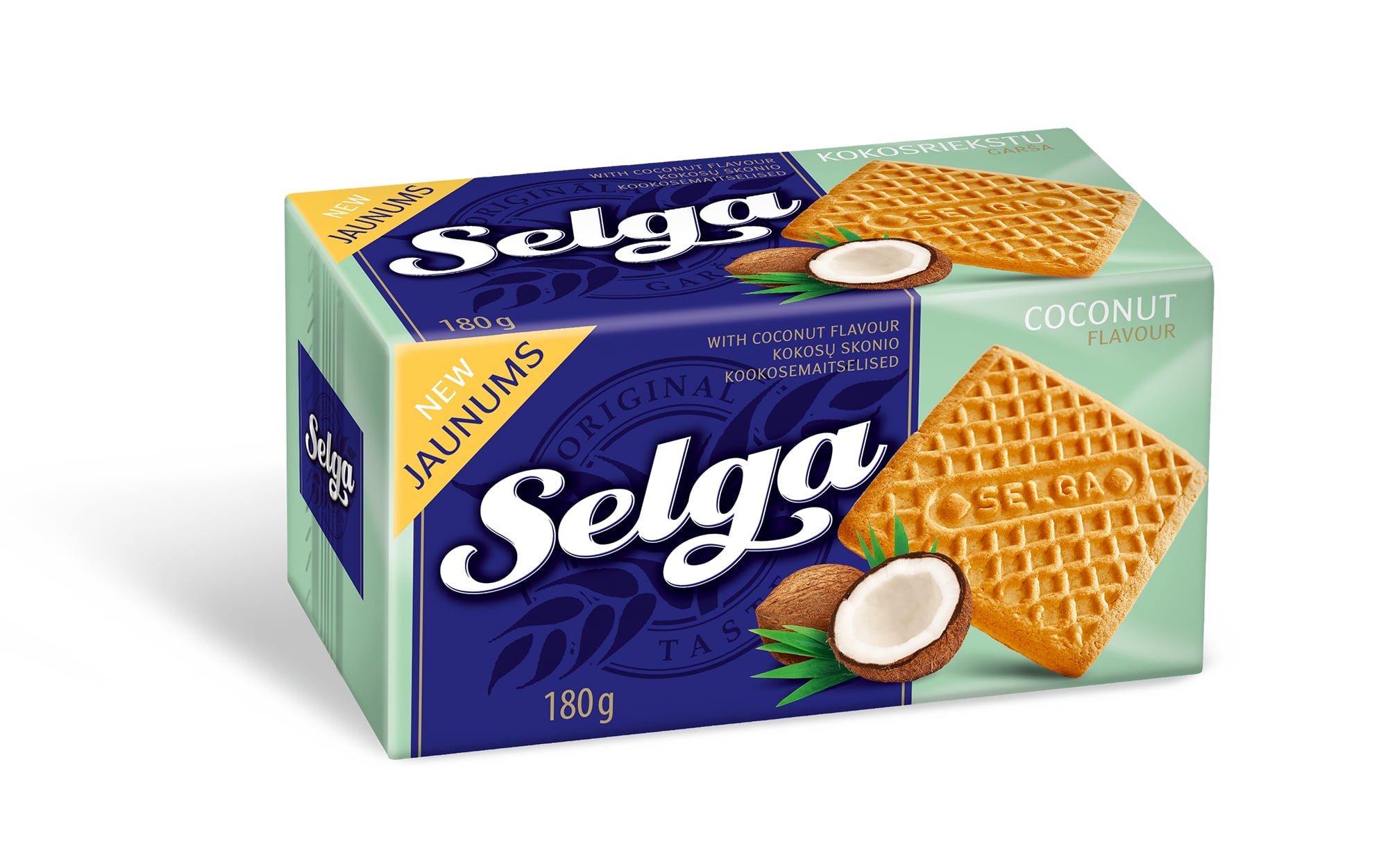 Biscuits SELGA coconut flavor, 180g