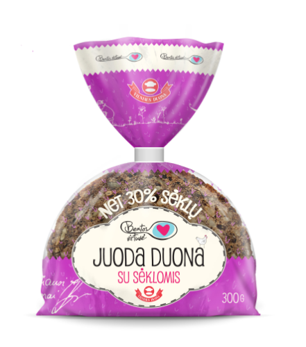 Dark bread BEATOS VIRTUVĖ with seeds, 300g