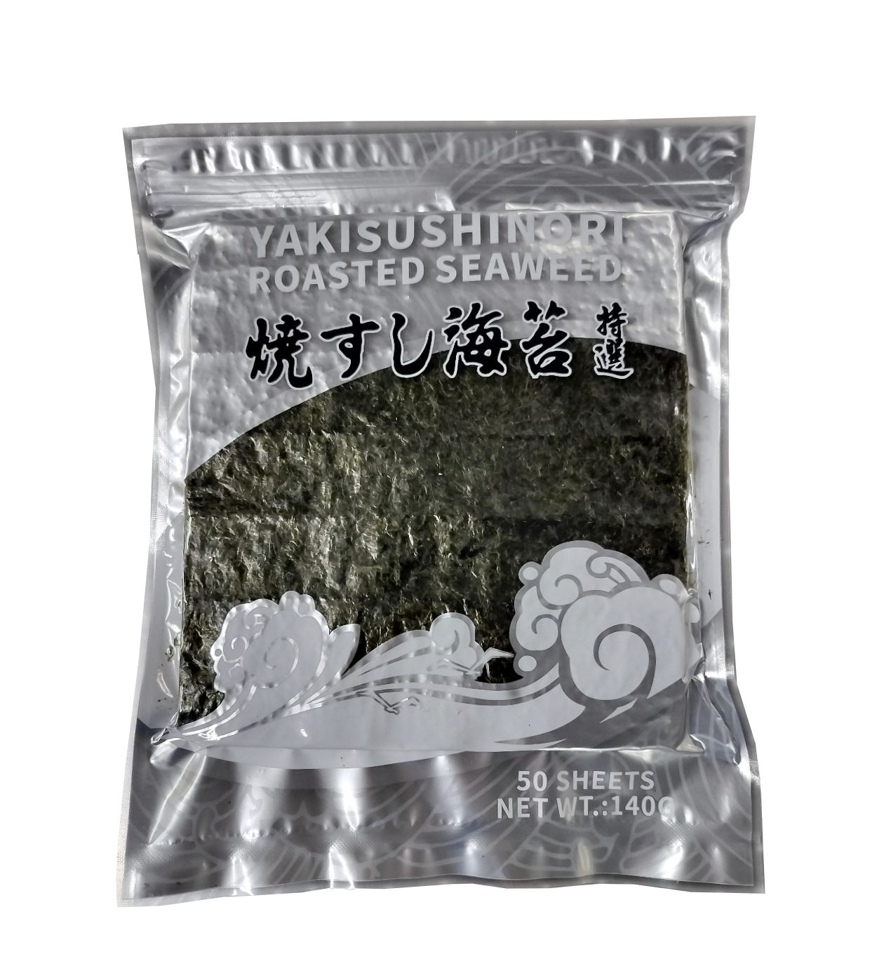 Seaweed SUSHI NORI, Silver, roasted, 140 g, 50 vnt